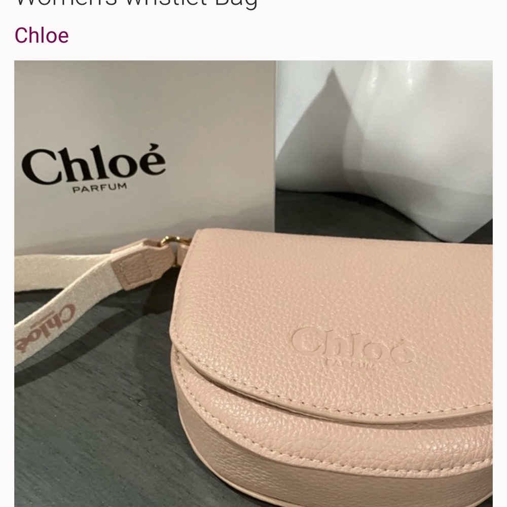 Chloe Pink Wristlet Bag